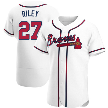 Men's Atlanta Braves Austin Riley White Home Jersey - Authentic