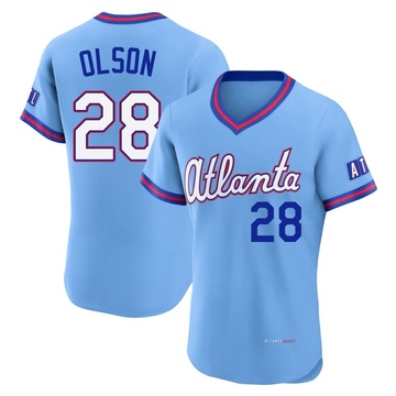 Men's Atlanta Braves Matt Olson Blue Powder 2026 City Connect Stadium Jersey - Authentic
