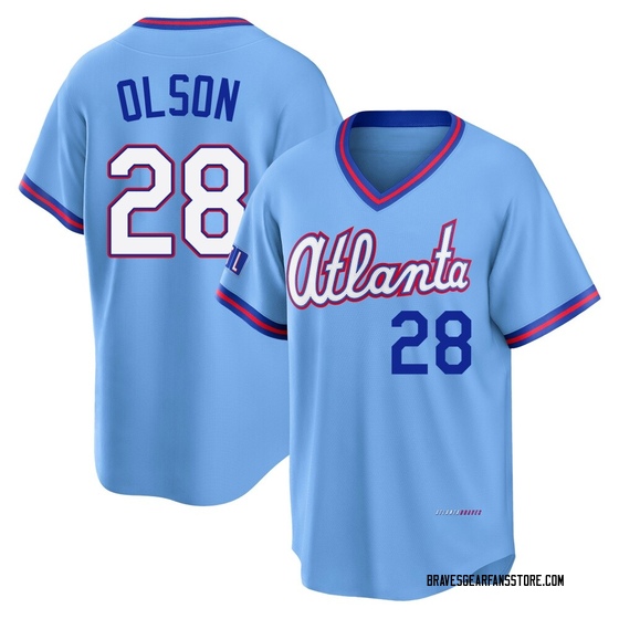 Men's Atlanta Braves Matt Olson Blue Powder 2026 City Connect Stadium Jersey - Limited