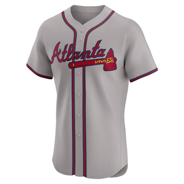 Men's Atlanta Braves Matt Olson Gray Road Jersey - Elite