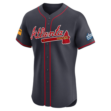Men's Atlanta Braves Matt Olson Navy 2025 Speedway Classic Alternate Jersey - Elite