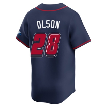 Men's Atlanta Braves Matt Olson Navy 2025 Speedway Classic Alternate Jersey - Limited