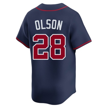 Men's Atlanta Braves Matt Olson Navy Alternate Jersey - Limited