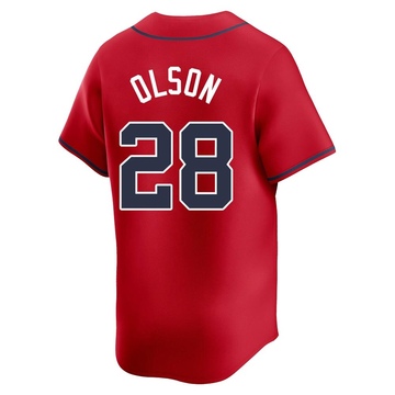Men's Atlanta Braves Matt Olson Red Alternate Jersey - Limited