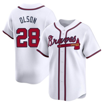 Men's Atlanta Braves Matt Olson White Home Jersey - Limited