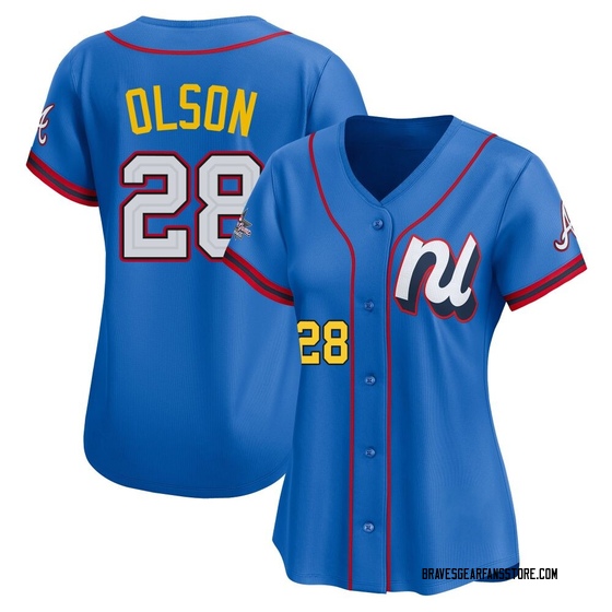 Women's Atlanta Braves Matt Olson Blue National League 2025 All-Star Edition Jersey - Limited