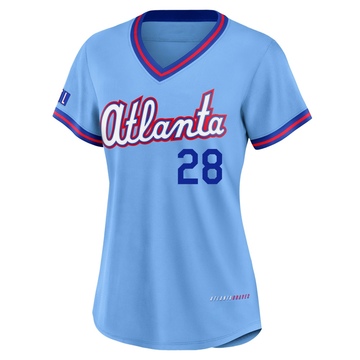 Women's Atlanta Braves Matt Olson Blue Powder 2026 City Connect Stadium Jersey - Limited