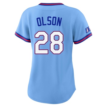 Women's Atlanta Braves Matt Olson Blue Powder 2026 City Connect Stadium Jersey - Limited