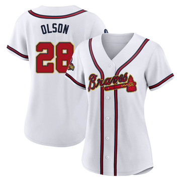Women's Atlanta Braves Matt Olson Gold White 2022 Program Jersey - Replica