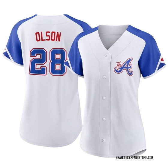 Women's Atlanta Braves Matt Olson White 2023 City Connect Jersey - Replica