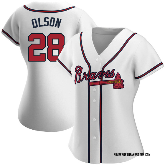 Women's Atlanta Braves Matt Olson White Home Jersey - Authentic