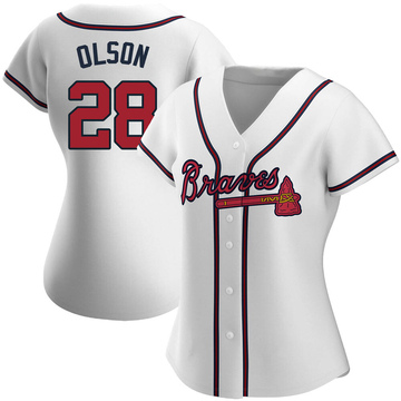 Women's Atlanta Braves Matt Olson White Home Jersey - Replica