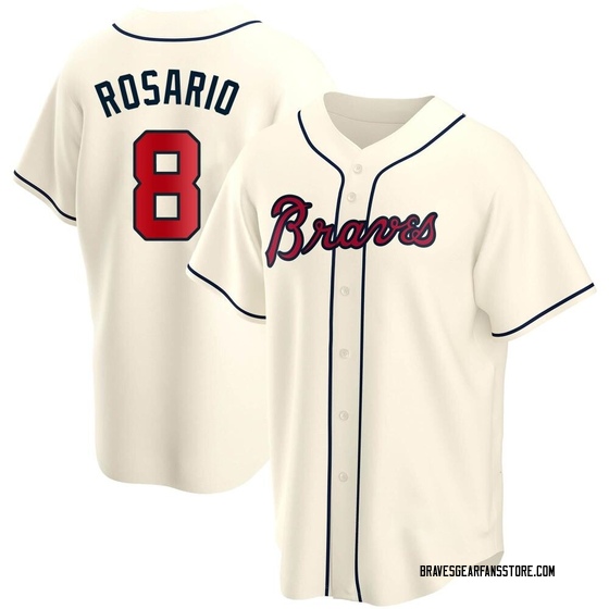 Youth Atlanta Braves Eddie Rosario Cream Alternate Jersey Replica