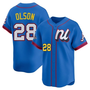 Youth Atlanta Braves Matt Olson Blue National League 2025 All-Star Edition Jersey - Limited