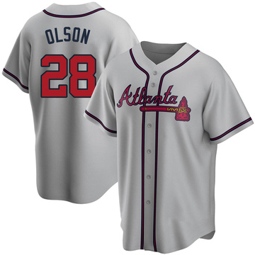 Youth Atlanta Braves Matt Olson Gray Road Jersey - Replica