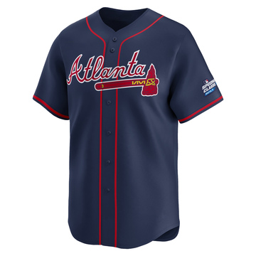 Youth Atlanta Braves Matt Olson Navy 2025 Speedway Classic Alternate Jersey - Limited